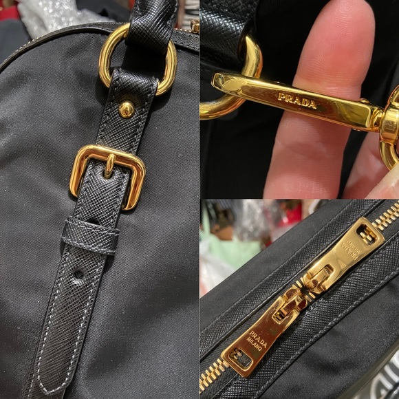 ❤️TRADED❤️Prada Bauletto Tessuto Saffiano 1BB013 - Picture 12 of 17